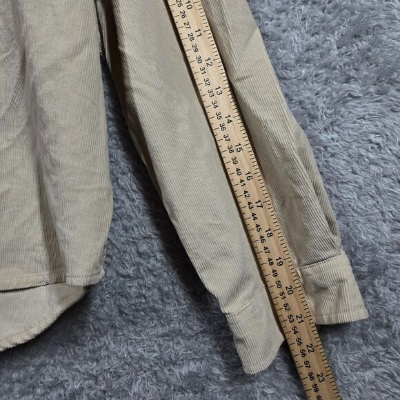 Alpine Design Cord Shirt Womens LARGE Button Up Morning Haze 00148 - Picture 4 of 6